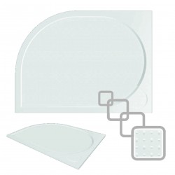 HOPA - Asymetrická čtvrtkruhová sprchová vanička LAKA - Rozměr A - 120, Rozměr B - 90, Způsob provedení - Levá (VANKCCTVRT1290L)