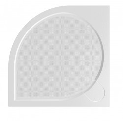 HOPA - Čtvrtkruhová mramorová sprchová vanička LAKA R550 - Rozměr A - 90, Rozměr B - 90 (VANKCCTVRT90)