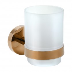 HOPA - Držák kartáčků, sklo - Barva - Růžové zlato lesklá (KDBE158110012)