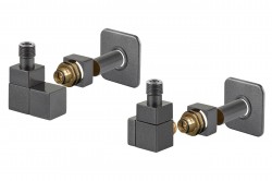 HOPA - EDGE-SET, rohový hranatý ventil (Z2) - Barva - Anthracite, Varianta - Levá (RDEDGESETLA)