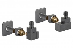 HOPA - EDGE-SET, rohový hranatý ventil (Z2) - Barva - Anthracite, Varianta - Pravá (RDEDGESETRA)