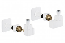 HOPA - EDGE-SET, rohový hranatý ventil (Z2) - Barva - Bílá, Varianta - Pravá (RDEDGESETRW)