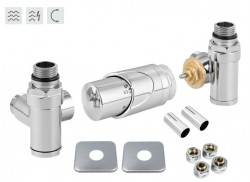 HOPA - INTEGRATO-SADA, universální rohový ventil s mosaznou rozetou - Barva - Chrom (RDINTEGSADARMC)