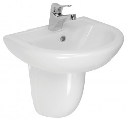 HOPA - Nástěnné umyvadlo COMPACT 60 - Polosloup k umyvadlu - Včetně, Sloup k umyvadlu - Bez sloupu (OLKGKO05LVB01+OLKGLI02AYK00)