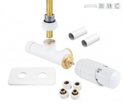 HOPA - ONE-SADA, universální jednobodový ventil s mosaznou rozetou - Barva - Bílá (RDONESADAMRW)