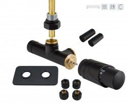 HOPA - ONE-SADA, universální jednobodový ventil s mosaznou rozetou - Barva - Černá (RDONESADAMRB)