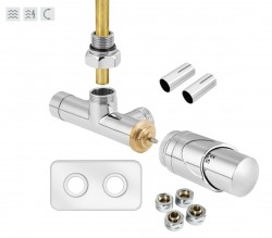 HOPA - ONE-SADA, universální jednobodový ventil s mosaznou rozetou - Barva - Chrom (RDONESADAMRC)