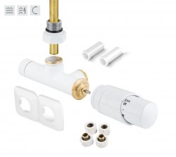 HOPA - ONE-SADA, universální jednobodový ventil s plastovou rozetou - Barva - Bílá (RDONESADAPRW)