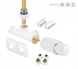 HOPA - ONE-SADA, universální jednobodový ventil s plastovou rozetou - Barva - Bílá (RDONESADAPRW)