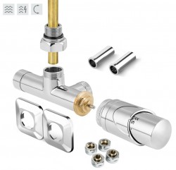 HOPA - ONE-SADA, universální jednobodový ventil s plastovou rozetou - Barva - Chrom (RDONESADAPRC)