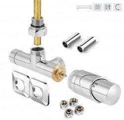 HOPA - ONE-SADA, universální jednobodový ventil s plastovou rozetou - Barva - Chrom (RDONESADAPRC)