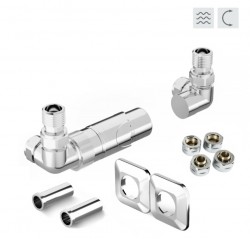 HOPA - PRIME-SADA, universální rohový ventil s plastovou rozetou - Barva - Chrom (RDPRIMESADAPRC)