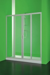 HOPA - Sprchové dveře MAESTRO CENTRALE - BARVA rámu - Bílá, Rozměr A - 120 cm, Rozměr C - 185 cm, Směr zavírání - Univerzální Levé / Pravé, Výplň - Polystyrol 2,2 mm (acrilico) (BSMAC12P)