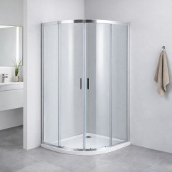 HOPA - Sprchový kout BARCELONA PLUS - Barva rámu - Chrom/Leštěný hliník (ALU), Rozměr A - 80, Rozměr B - 80, Směr zavírání - Univerzální Levé / Pravé, Výplň - Grape bezpečnostní sklo - 5 / 6 mm (OLBPAL80CGBV)