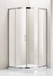 HOPA - Sprchový set MATARO INOX s vaničkou - Barva rámu - Nerez, Materiál - Nerez, Rozměr A - 90, Rozměr B - 90, Rozměr C - 195, Směr zavírání - Univerzální Levé / Pravé, Výplň - Čiré bezpečnostní sklo - 6 mm (BATA90NCVLM)