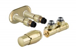 HOPA - TERM-SET, středový ventil (Z4) - Barva - Zlatá lesklá, Varianta - Levá (RDTERMSETLZG)