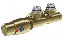 HOPA - TERM-SET, středový ventil (Z4) - Barva - Zlatá matná, Varianta - Levá (RDTERMSETLMZG)