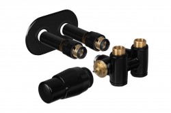 HOPA - THERMCOMB-SET, středový ventil (Z4K) s připojením pro elektrickou tyč - Barva - Ostatní barvy, Varianta - Levá (RDTHERMCOMSETL.)