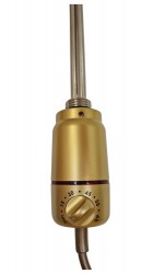 HOPA - Topná tyč PATRONA s termostatem - Barva topné tyče - Mosaz, Výkon topné tyče - 600 W (RADPST364)