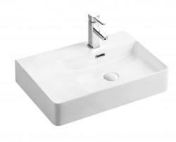 HOPA - Umyvadlo PIENO - nástěnné i na desku 60,5×43×12,5  - Umývátko provedení - Levé umývátko (OLKLT2223R)