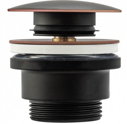 HOPA - Umyvadlová click/clack výpusť, univerzální, černá s patinou (BAHA5218)