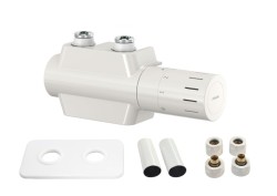 HOPA - UNI-SADA, universální středový ventil s mosaznou rozetou - Barva - Bílá (RDUNISADAMRW)