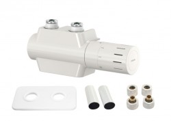 HOPA - UNI-SADA, universální středový ventil s mosaznou rozetou - Barva - Bílá (RDUNISADARMW)