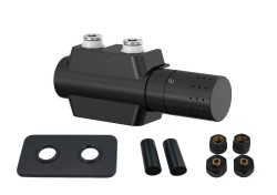 HOPA - UNI-SADA, universální středový ventil s mosaznou rozetou - Barva - Černá (RDUNISADAMRB)