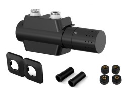 HOPA - UNI-SADA, universální středový ventil s plastovou rozetou - Barva - Černá (RDUNISADAPRB)