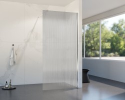 HOPA - Walk-in sprchový kout LAGOS CHROM NEW 200 - Barva rámu - Chrom/Leštěný hliník (ALU), Rozměr A - 100, Rozměr C - 200, Výplň - Vroubkované bezpečnostní sklo - 8 mm (BCLAGO10CPN2)