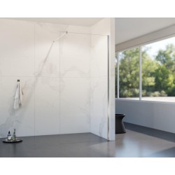 HOPA - Walk-in sprchový kout LAGOS CHROM NEW 200 - Barva rámu - Chrom/Leštěný hliník (ALU), Rozměr A - 115, Rozměr C - 200, Výplň - Čiré bezpečnostní sklo - 8 mm (BCLAGO115CCN2)