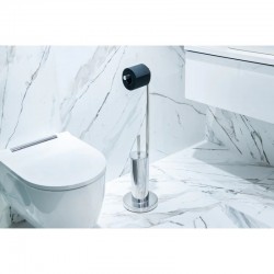 HOPA - WC štětka + držák papíru, pochromovaný kov (KD02071575)