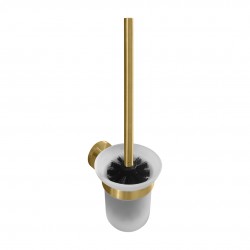 HOPA - WC štetka, miska sklo, 95×360×140 mm - Barva - Zlatá matná (KDBE160113017)