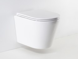 HOPA - Závěsné WC OVALE BASSO RIMLESS se SLIM sedátkem Soft-close (OLKLT053ER)