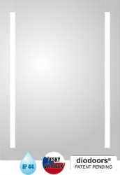 HOPA - Zrcadlo s LED osvětlením LABE - Rozměr A - 120 cm, Rozměr B - 3 cm, Rozměr C - 60 cm (ZRLABE6012)