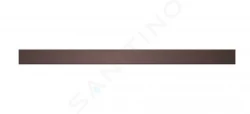 I-Drain - DZIGNSTONE Designový rošt pro vaničky Solid Linear, délka 70 cm, čokoládová (DP.GS.C.0695)