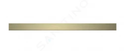 I-Drain - DZIGNSTONE Designový rošt pro vaničky Solid Linear, délka 70 cm, světlá zlatá (DP.GS.WG.0695)