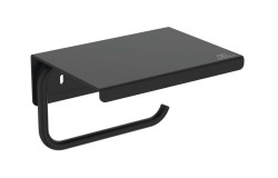 IDEAL STANDARD - ALU+ Držák toaletního papíru s poličkou, hedvábná černá (BD592XG)