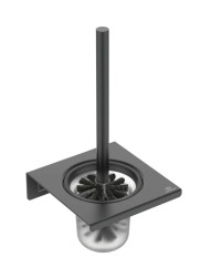 IDEAL STANDARD - ALU+ WC štětka nástěnná s držákem, matné sklo/hedvábná černá (BD593XG)