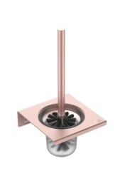 IDEAL STANDARD - ALU+ WC štětka nástěnná s držákem, matné sklo/Rose (BD593RO)
