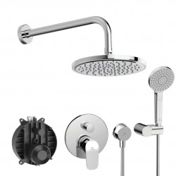 IDEAL STANDARD - CeraFlex Sprchový set s baterií pod omítku, s tělesem, 3 proudy, průměr 20 cm, chrom (BC447AA)