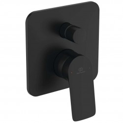 IDEAL STANDARD - Ceralife C Baterie pod omítku, pro 2 spotřebiče, s tělesem, hedvábná černá (BE061XG)