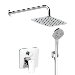 IDEAL STANDARD - CeraPlan New Sprchový set s baterií pod omítku, s tělesem, 3 proudy, 30x20 cm, chrom (BD194AA)