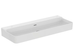 IDEAL STANDARD - Conca Ceram Dvojumyvadlo 120x45 cm, s přepadem, bez otvoru pro baterie, bílá (T380501)