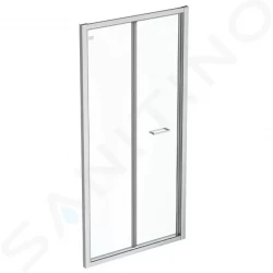 IDEAL STANDARD - Connect 2 Skládací sprchové dveře 700 mm, silver bright/čiré sklo (K9283EO)