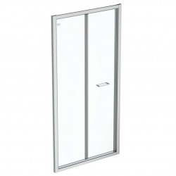 IDEAL STANDARD - Connect 2 Skládací sprchové dveře 95 cm, silver bright/čiré sklo (K9288EO)