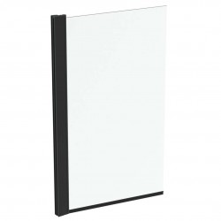 IDEAL STANDARD - Connect 2 Vanová zástěna 80x140 cm, černá/čiré sklo (T9923V3)