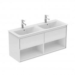 IDEAL STANDARD - Connect Air Skříňka pod dvojumyvadlo 120 cm, lesklá bílá/matný bílý lak (E0829B2)