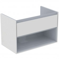 IDEAL STANDARD - Connect Air Skříňka pod umyvadlo, 80x44x52 cm, lesklá bílá/světlá šedá mat (E0827KN)