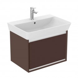 IDEAL STANDARD - Connect Air Skříňka pod umyvadlo Cube 60 cm, 53x41x40 cm, hnědá mat/bílá mat (E0846VY)